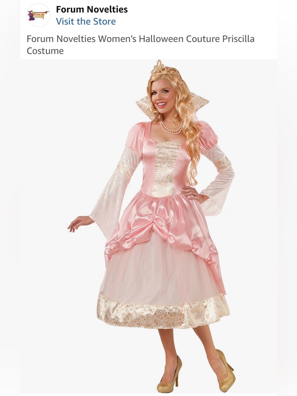 Forum Novelties Princess Priscilla Halloween Couture Costume Size: X-Small